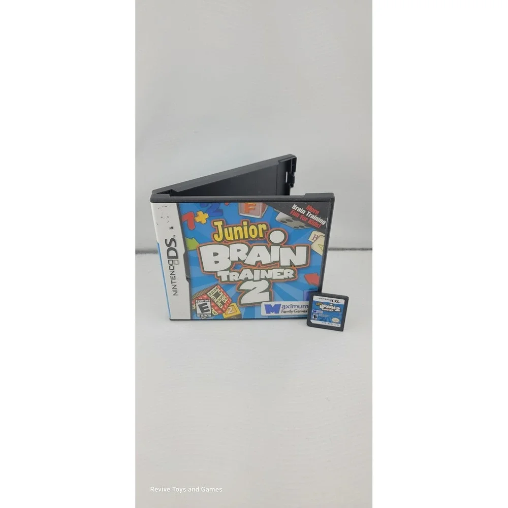 Junior Brain Trainer 2 (Nintendo DS 2011) Game and Case Tested and Working Great